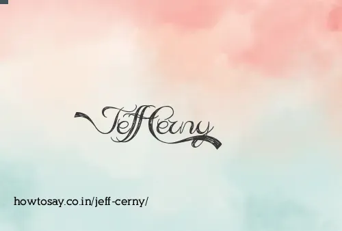 Jeff Cerny