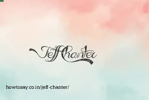 Jeff Chanter