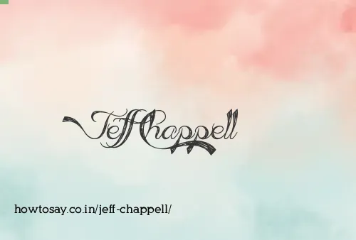 Jeff Chappell
