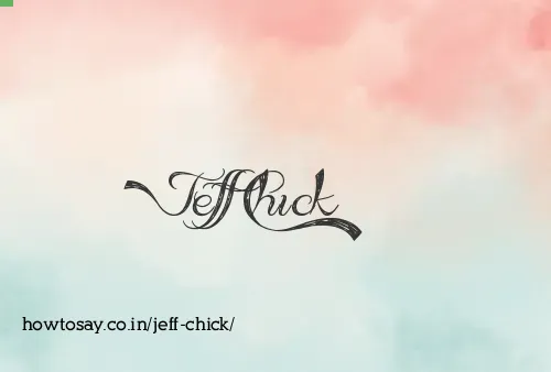 Jeff Chick