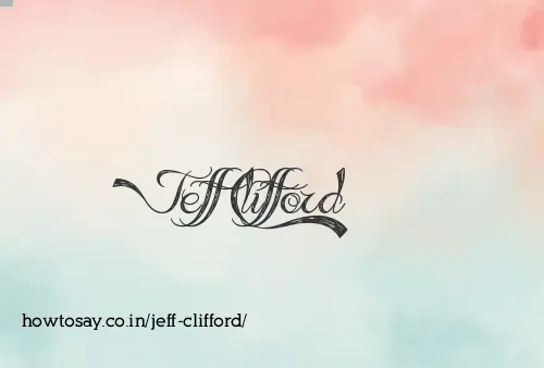 Jeff Clifford