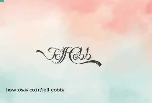Jeff Cobb