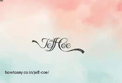 Jeff Coe