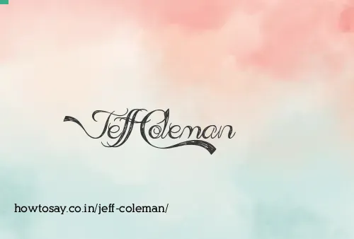 Jeff Coleman