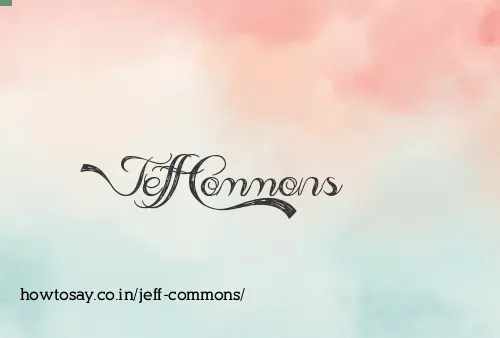 Jeff Commons