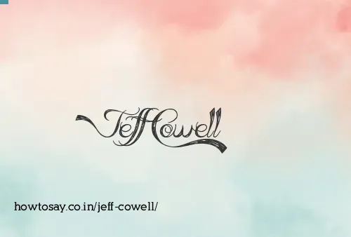 Jeff Cowell
