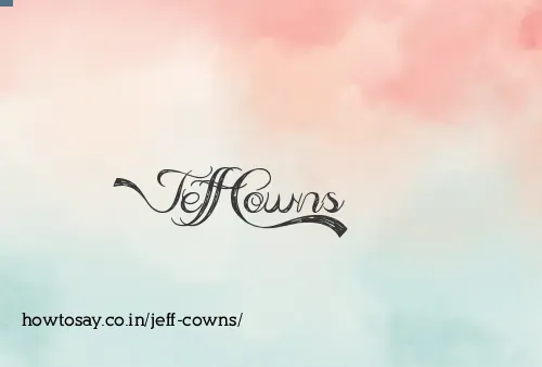 Jeff Cowns