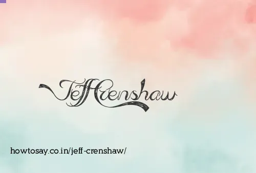 Jeff Crenshaw