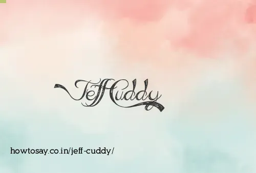 Jeff Cuddy
