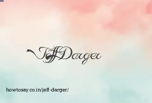Jeff Darger
