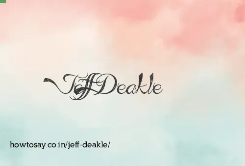 Jeff Deakle