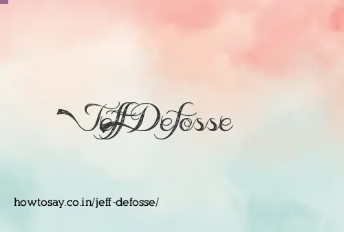 Jeff Defosse