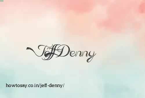 Jeff Denny