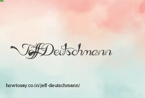 Jeff Deutschmann