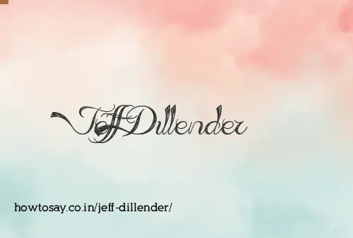 Jeff Dillender