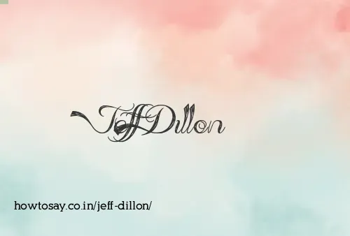 Jeff Dillon