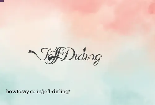 Jeff Dirling