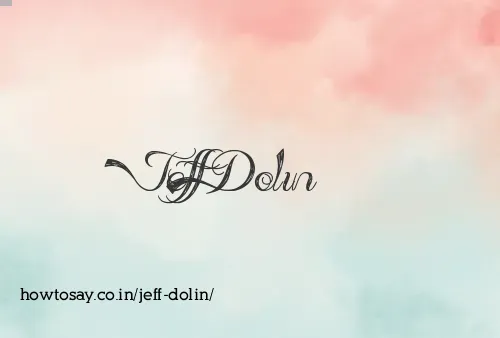 Jeff Dolin