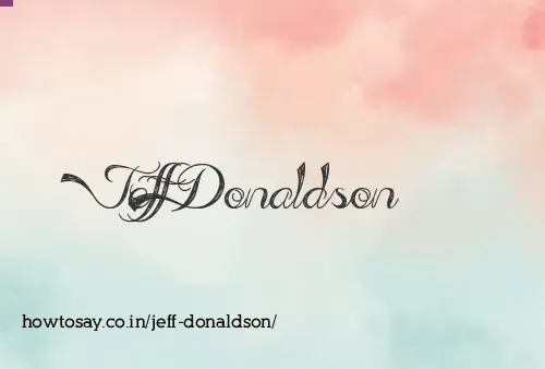 Jeff Donaldson
