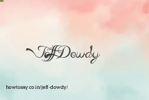 Jeff Dowdy