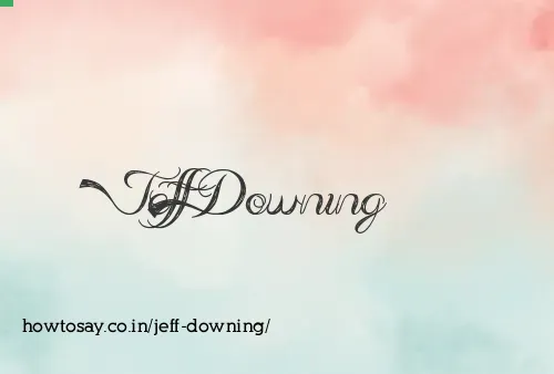 Jeff Downing