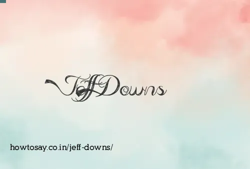 Jeff Downs