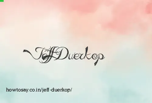 Jeff Duerkop