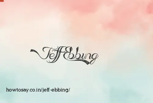 Jeff Ebbing