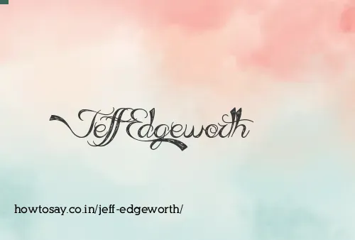Jeff Edgeworth