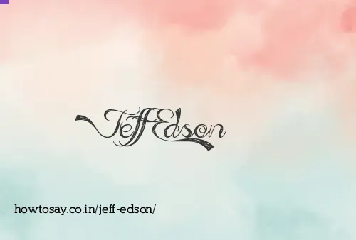 Jeff Edson