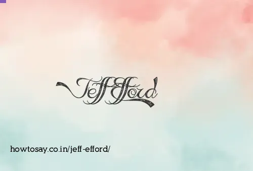 Jeff Efford