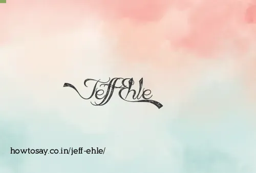 Jeff Ehle
