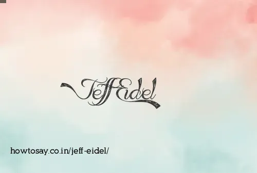 Jeff Eidel