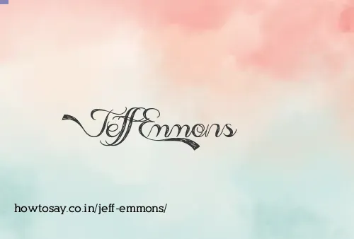 Jeff Emmons