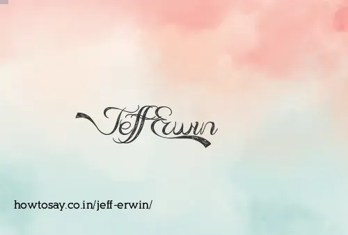 Jeff Erwin