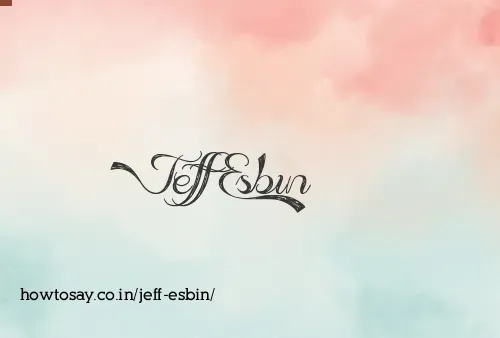 Jeff Esbin