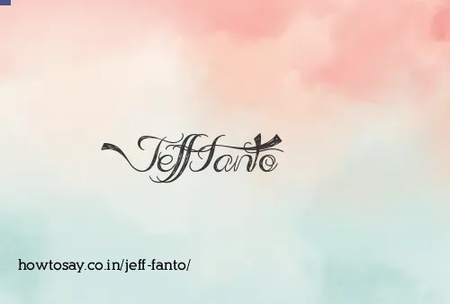 Jeff Fanto