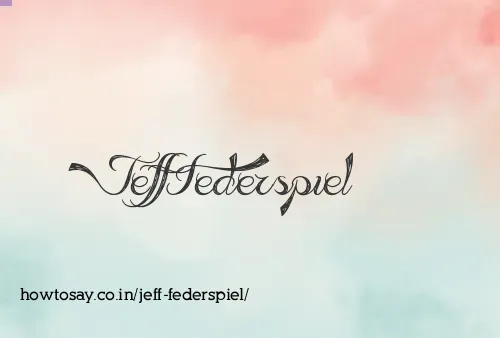 Jeff Federspiel