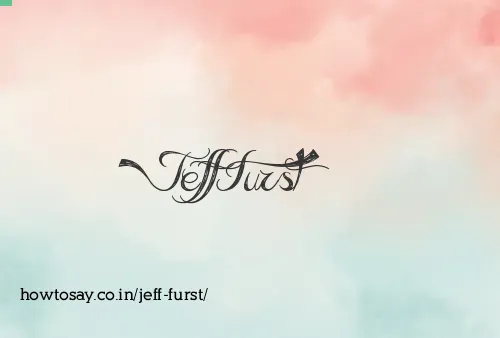 Jeff Furst