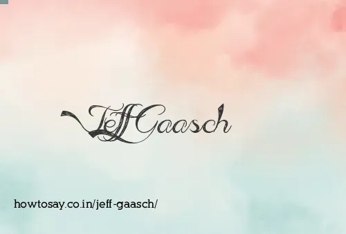 Jeff Gaasch