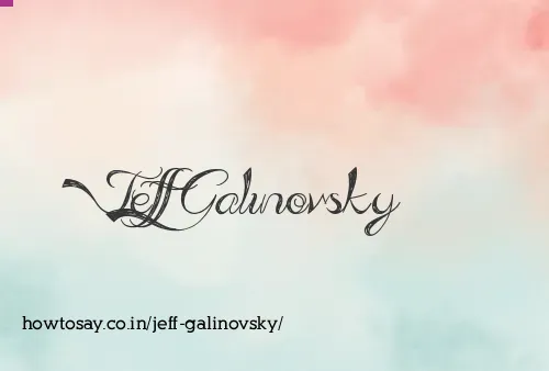 Jeff Galinovsky