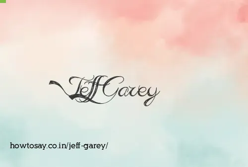 Jeff Garey