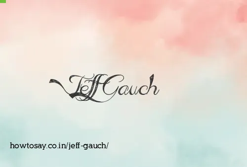 Jeff Gauch
