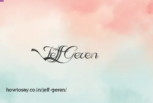 Jeff Geren