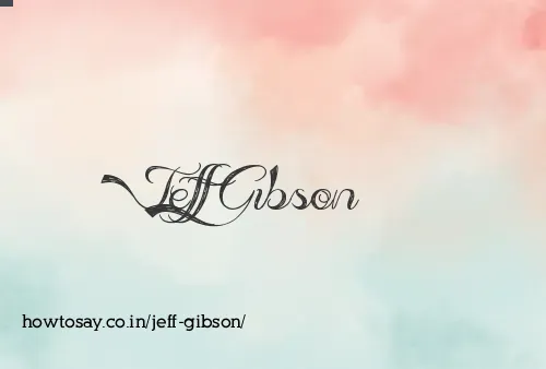 Jeff Gibson