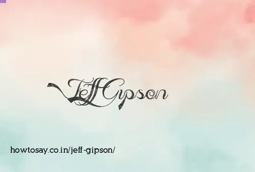 Jeff Gipson
