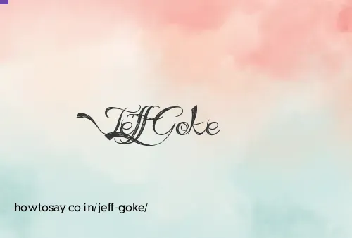 Jeff Goke