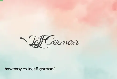 Jeff Gorman