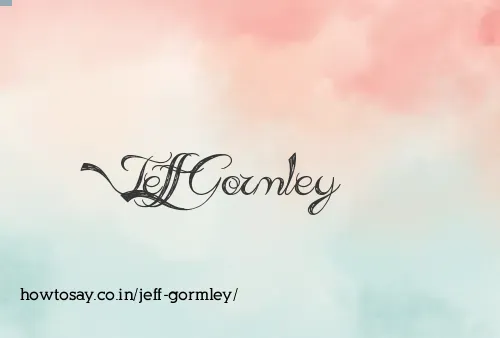 Jeff Gormley
