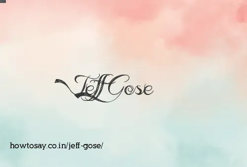 Jeff Gose